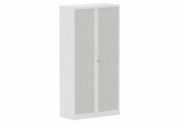ARMOIRES A RIDEAUX - Largeur 100 cm - Armoire à rideaux H198xL100cm 4 tablettes