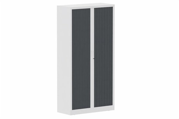 ARMOIRES A RIDEAUX - Largeur 100 cm - Armoire à rideaux H198xL100cm 4 tablettes