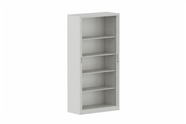 ARMOIRES A RIDEAUX - Largeur 100 cm - Armoire à rideaux H198xL100cm 4 tablettes