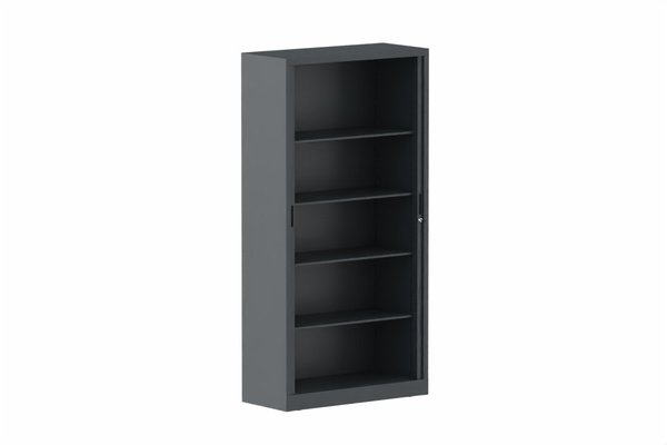 ARMOIRES A RIDEAUX - Largeur 100 cm - Armoire à rideaux H198xL100cm 4 tablettes