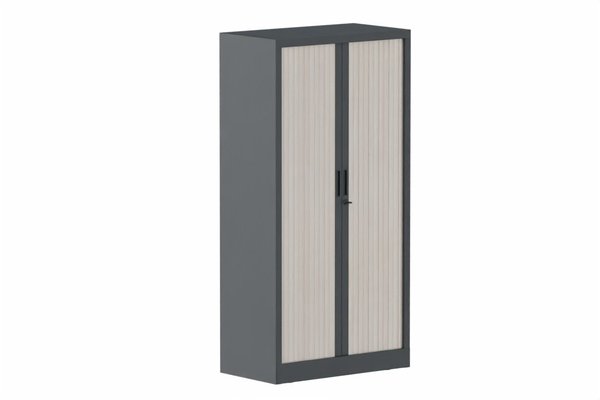 ARMOIRES A RIDEAUX - Largeur 80 cm - Armoire à rideaux H160xL080cm 3 tablettes