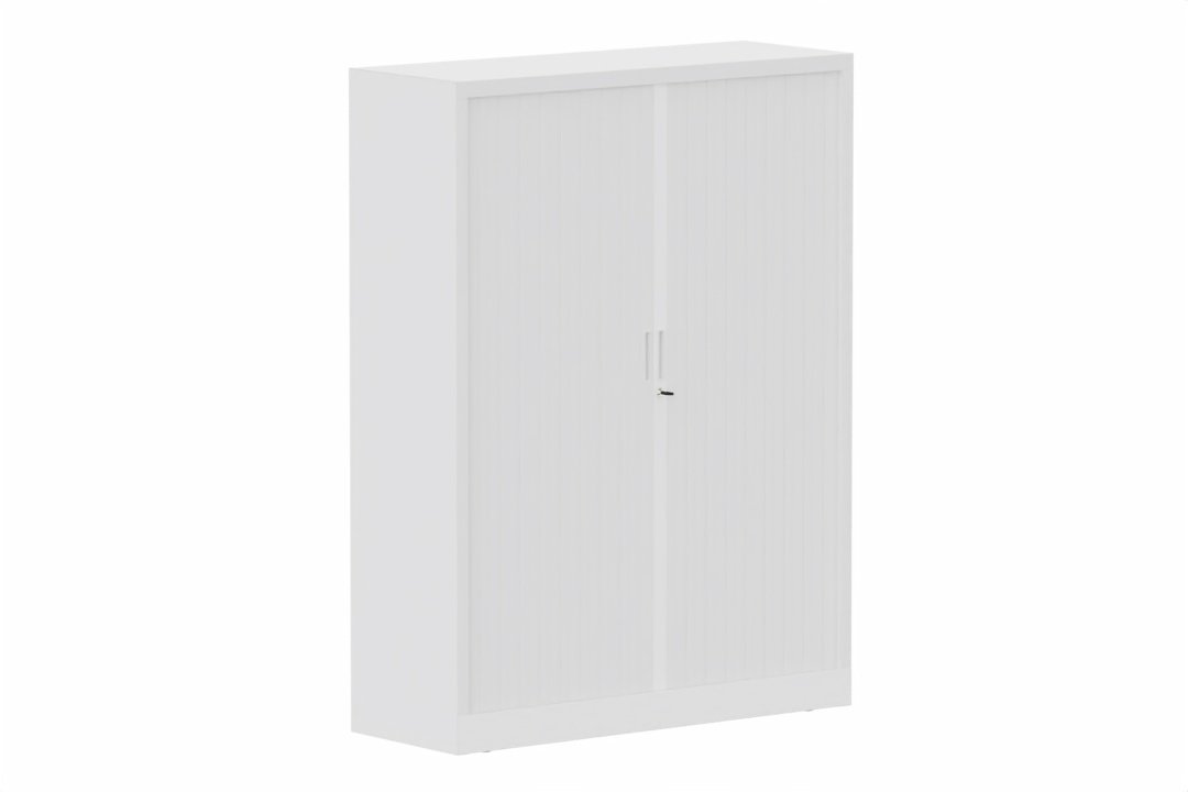Armoire à rideaux H160xL120cm 3 tablettes