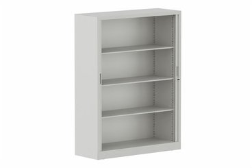 ARMOIRES A RIDEAUX - Largeur 120 cm - Armoire à rideaux H160xL120cm 3 tablettes