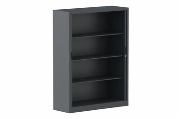 ARMOIRES A RIDEAUX - Largeur 120 cm - Armoire à rideaux H160xL120cm 3 tablettes