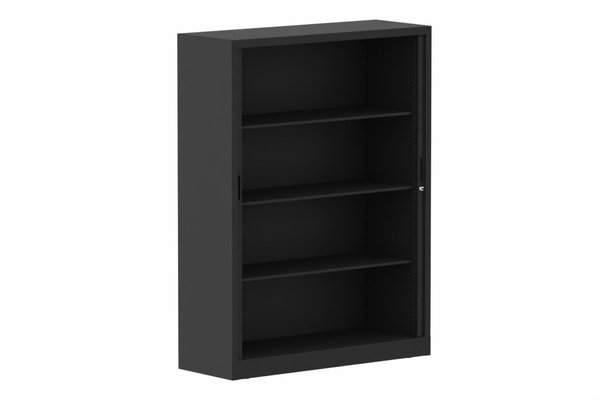 ARMOIRES A RIDEAUX - Largeur 120 cm - Armoire à rideaux H160xL120cm 3 tablettes