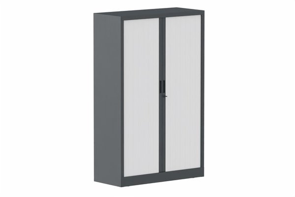ARMOIRES A RIDEAUX - Largeur 100 cm - Armoire à rideaux H160xL100cm 3 tablettes