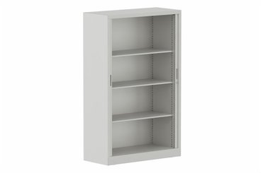 ARMOIRES A RIDEAUX - Largeur 100 cm - Armoire à rideaux H160xL100cm 3 tablettes