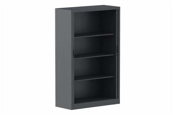 ARMOIRES A RIDEAUX - Largeur 100 cm - Armoire à rideaux H160xL100cm 3 tablettes
