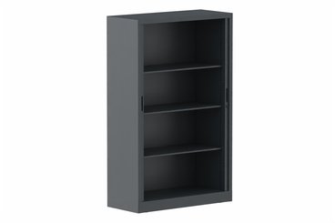 ARMOIRES A RIDEAUX - Largeur 100 cm - Armoire à rideaux H160xL100cm 3 tablettes