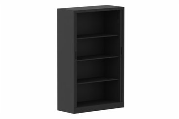 ARMOIRES A RIDEAUX - Largeur 100 cm - Armoire à rideaux H160xL100cm 3 tablettes