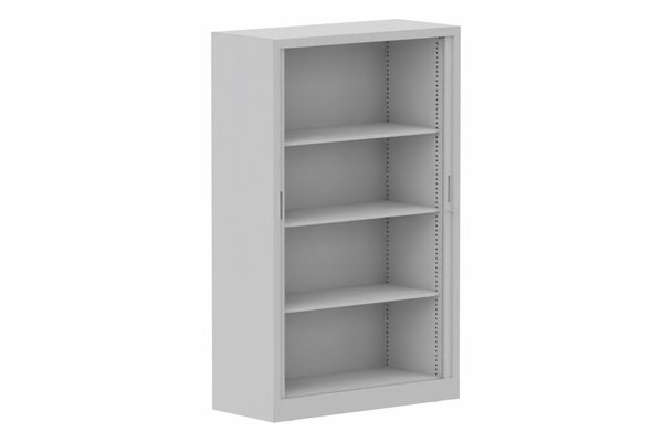 ARMOIRES A RIDEAUX - Largeur 100 cm - Armoire à rideaux H160xL100cm 3 tablettes