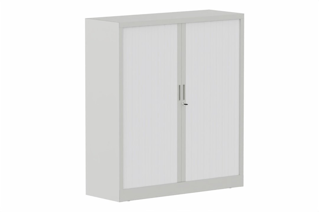 Armoire à rideaux H135xL120cm 2 tablettes