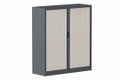 Armoire à rideaux H135xL120cm 2 tablettes