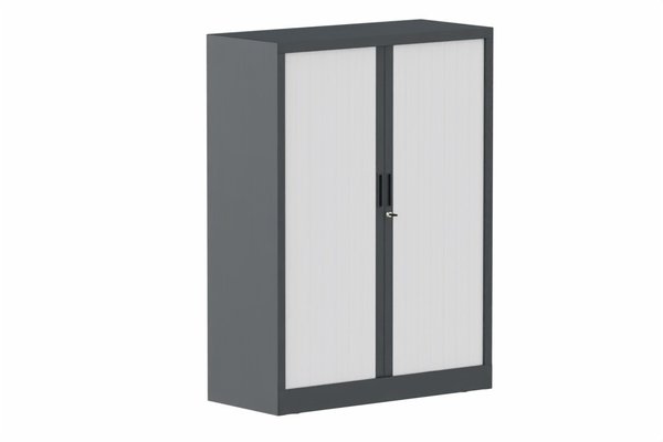 ARMOIRES A RIDEAUX - Largeur 100 cm - Armoire à rideaux H135xL100cm 2 tablettes