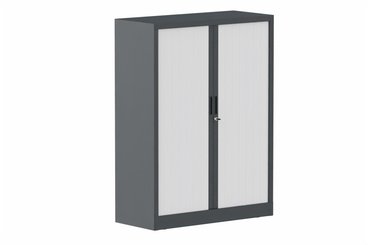 ARMOIRES A RIDEAUX - Largeur 100 cm - Armoire à rideaux H135xL100cm 2 tablettes