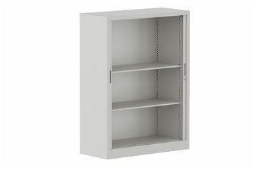 ARMOIRES A RIDEAUX - Largeur 100 cm - Armoire à rideaux H135xL100cm 2 tablettes