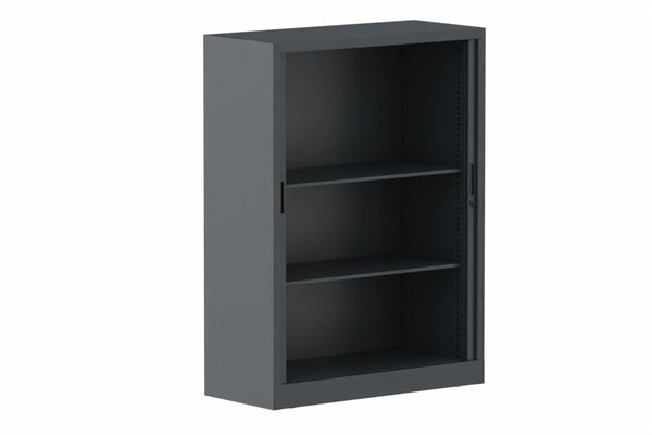 ARMOIRES A RIDEAUX - Largeur 100 cm - Armoire à rideaux H135xL100cm 2 tablettes