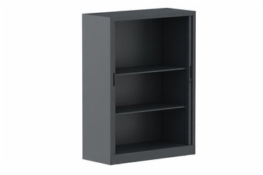 ARMOIRES A RIDEAUX - Largeur 100 cm - Armoire à rideaux H135xL100cm 2 tablettes