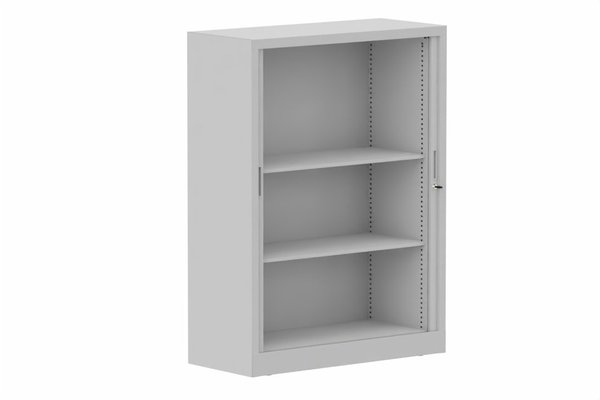 ARMOIRES A RIDEAUX - Largeur 100 cm - Armoire à rideaux H135xL100cm 2 tablettes