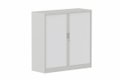 Armoire à rideaux H118xL120cm 2 tablettes