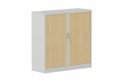 Armoire à rideaux H118xL120cm 2 tablettes
