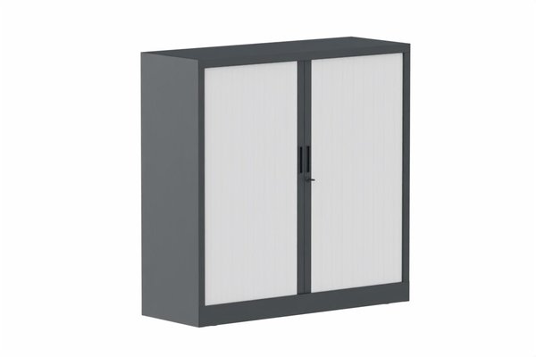 ARMOIRES A RIDEAUX - Largeur 120 cm - Armoire à rideaux H118xL120cm 2 tablettes