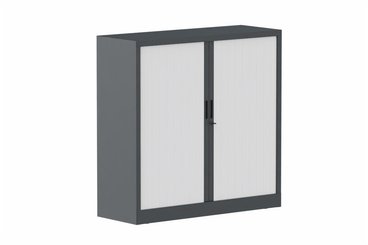 ARMOIRES A RIDEAUX - Largeur 120 cm - Armoire à rideaux H118xL120cm 2 tablettes