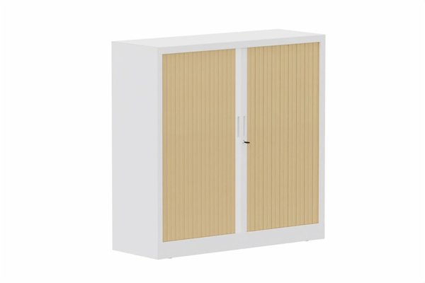 ARMOIRES A RIDEAUX - Largeur 120 cm - Armoire à rideaux H118xL120cm 2 tablettes