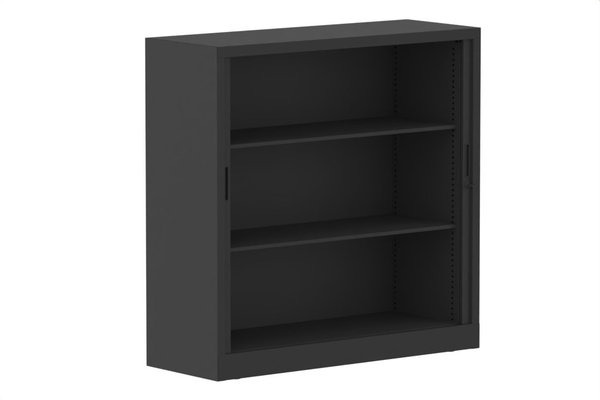 ARMOIRES A RIDEAUX - Largeur 120 cm - Armoire à rideaux H118xL120cm 2 tablettes