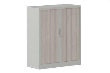 ARMOIRES A RIDEAUX - Largeur 100 cm - Armoire à rideaux H118xL100cm 2 tablettes