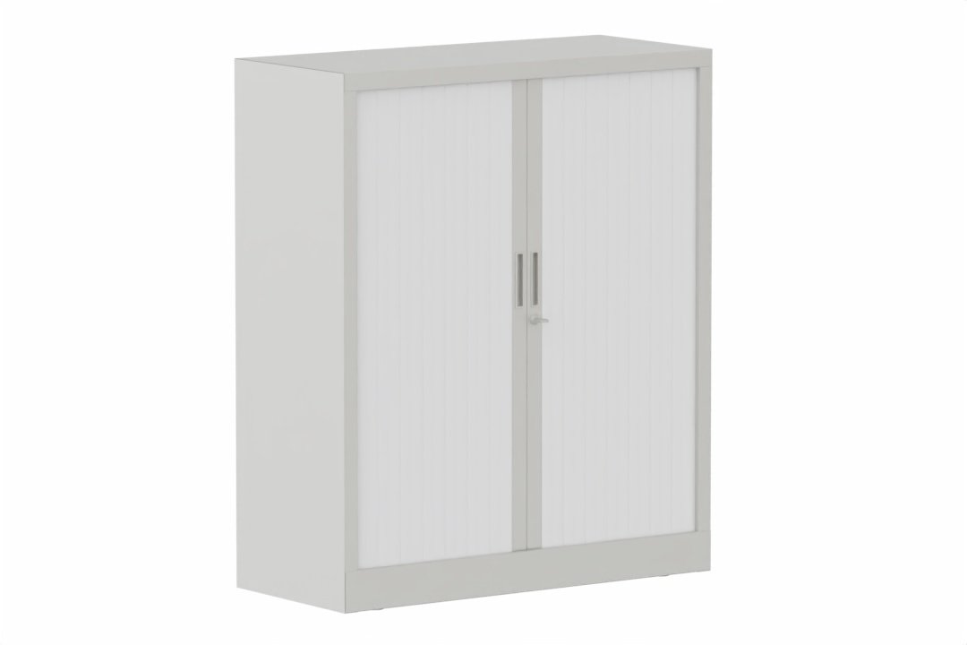 Armoire à rideaux H118xL100cm 2 tablettes