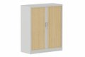 Armoire à rideaux H118xL100cm 2 tablettes