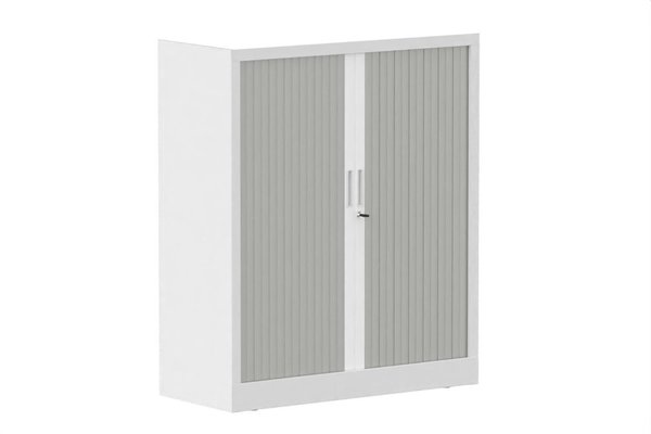 ARMOIRES A RIDEAUX - Largeur 100 cm - Armoire à rideaux H118xL100cm 2 tablettes