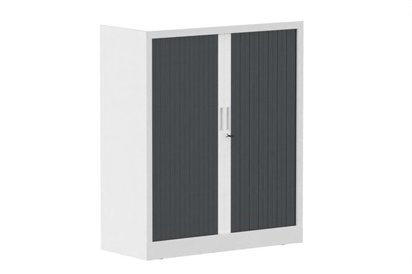 ARMOIRES A RIDEAUX - Largeur 120 cm - Armoire à rideaux H118xL120cm 2 tablettes
