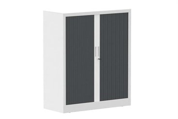 ARMOIRES A RIDEAUX - Largeur 120 cm - Armoire à rideaux H118xL120cm 2 tablettes