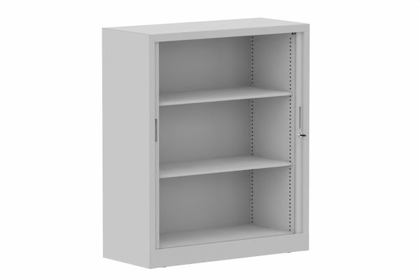 ARMOIRES A RIDEAUX - Largeur 100 cm - Armoire à rideaux H118xL100cm 2 tablettes