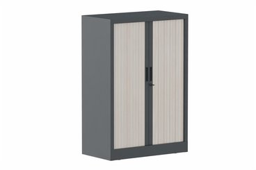 ARMOIRES A RIDEAUX - Largeur 80 cm - Armoire à rideaux H118xL080cm 2 tablettes