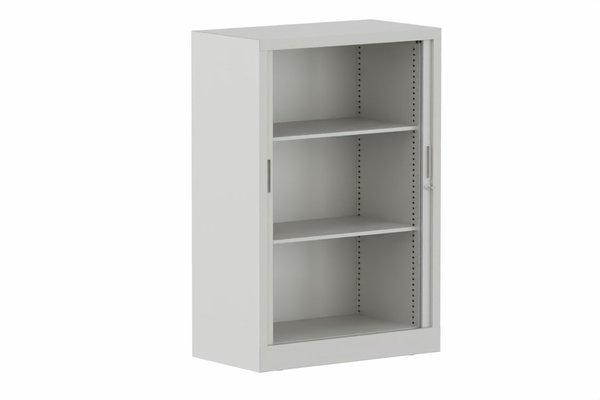 ARMOIRES A RIDEAUX - Largeur 80 cm - Armoire à rideaux H118xL080cm 2 tablettes