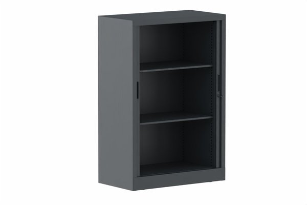 ARMOIRES A RIDEAUX - Largeur 80 cm - Armoire à rideaux H118xL080cm 2 tablettes
