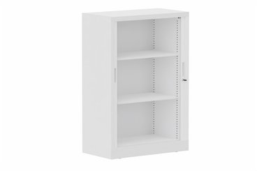 ARMOIRES A RIDEAUX - Largeur 80 cm - Armoire à rideaux H118xL080cm 2 tablettes