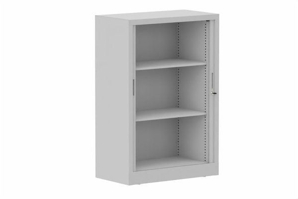 ARMOIRES A RIDEAUX - Largeur 80 cm - Armoire à rideaux H118xL080cm 2 tablettes