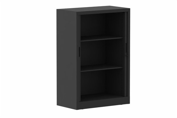 ARMOIRES A RIDEAUX - Largeur 80 cm - Armoire à rideaux H118xL080cm 2 tablettes
