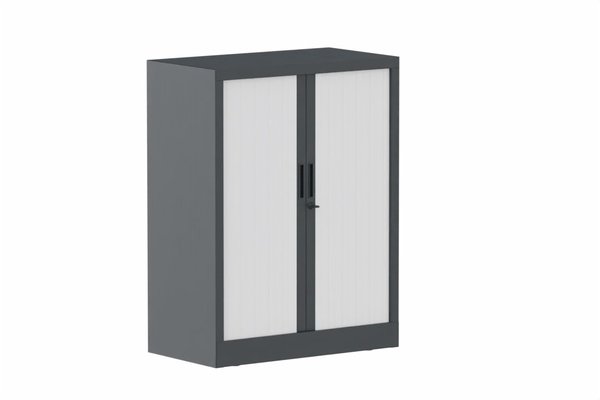 ARMOIRES A RIDEAUX - Largeur 80 cm - Armoire à rideaux H105xL080cm 2 tablettes