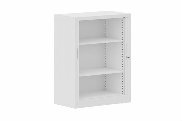 ARMOIRES A RIDEAUX - Largeur 80 cm - Armoire à rideaux H105xL080cm 2 tablettes