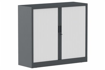 ARMOIRES A RIDEAUX - Largeur 120 cm - Armoire à rideaux H105xL120cm 2 tablettes
