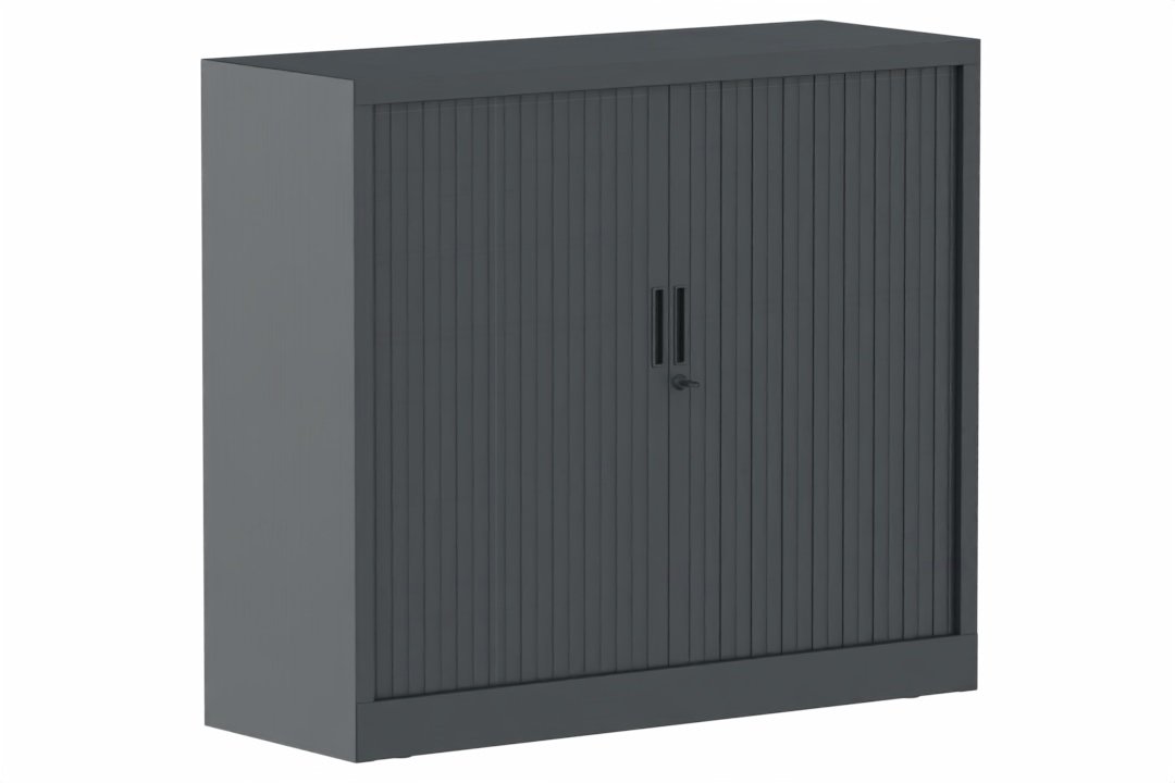 Armoire à rideaux H105xL120cm 2 tablettes