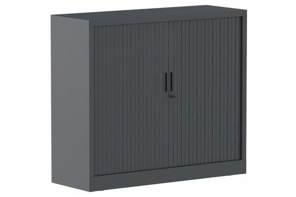 ARMOIRES A RIDEAUX - Largeur 120 cm - Armoire à rideaux H105xL120cm 2 tablettes