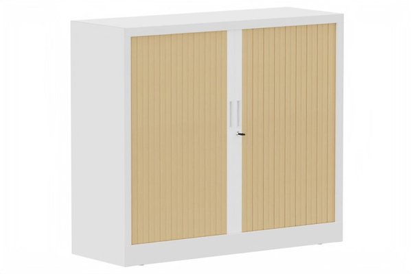 ARMOIRES A RIDEAUX - Largeur 120 cm - Armoire à rideaux H105xL120cm 2 tablettes