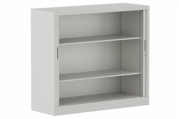 ARMOIRES A RIDEAUX - Largeur 120 cm - Armoire à rideaux H105xL120cm 2 tablettes