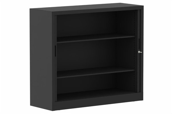 ARMOIRES A RIDEAUX - Largeur 120 cm - Armoire à rideaux H105xL120cm 2 tablettes